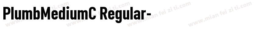 PlumbMediumC Regular字体转换